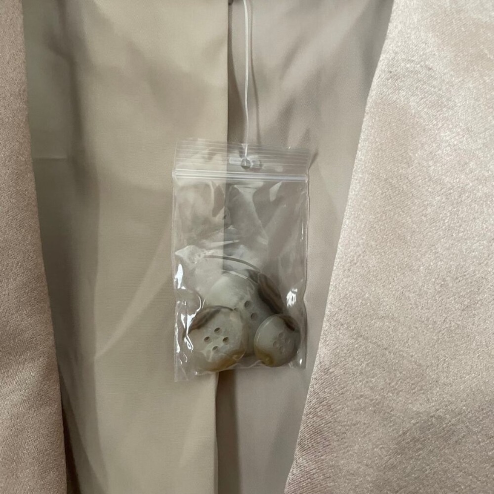 Madewell women’s BlazerTaupe Gold Satin Shawl‎ Collar  Zise 16W NEW - Picture 3 of 16